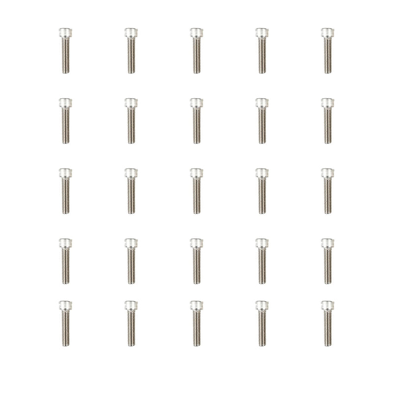 Atomik 3/8 x 1-1/2 inch Long Fully Threaded Stainless Steel Bolts 25 Pack Durable Hardware for Rock Climbing Holds 3/8-16 Allen Head Socket Cap Bolt Designed for Outdoor Use Wall Supplies 25 Pack 3/8x1.5 in. 3/8-16 Allen Head Stainless