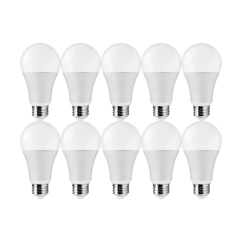 Satco S11419 14-Watt A19 LED Light Bulbs, 100-Watt Replacement, 5000K Natural Light, 1600 Lumens, 10 Pack 10 Count (Pack of 1)
