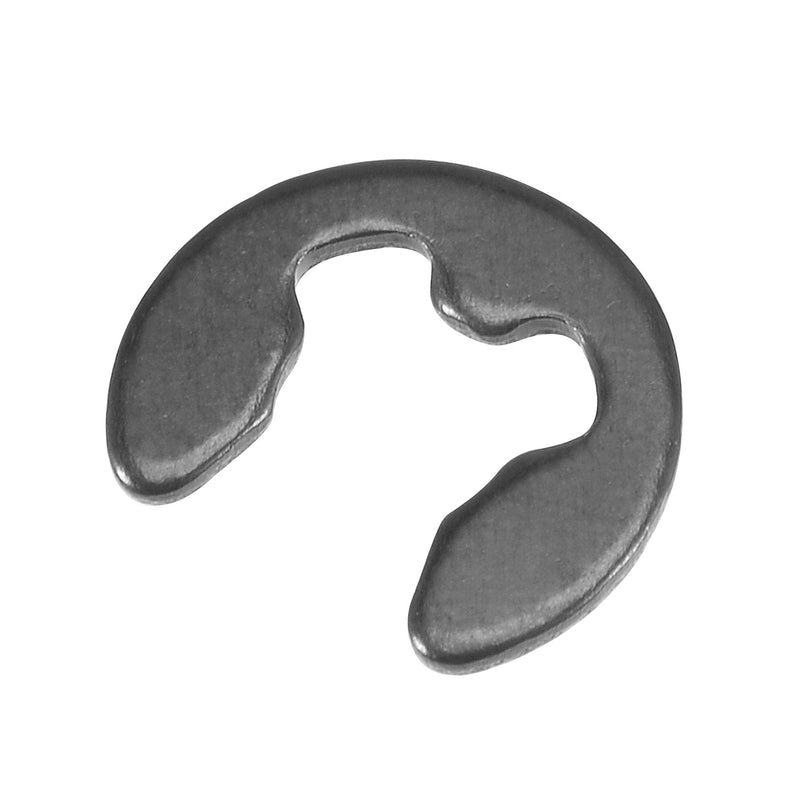 uxcell E-Clip Circlip - 7mm External Retaining Shaft Snap Ring Carbon Steel Black 100pcs