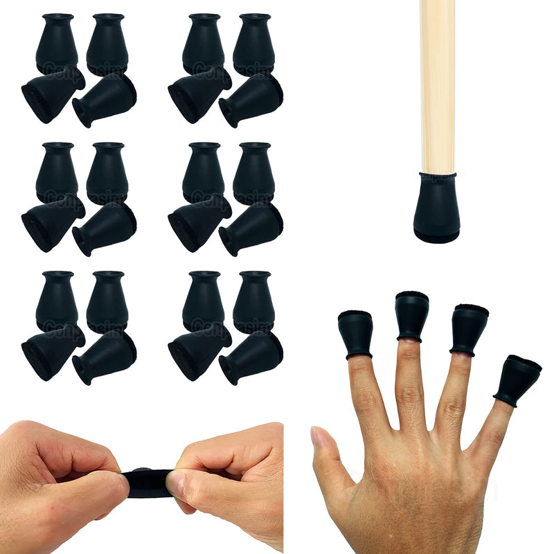 Extra Small Silicone Chair Leg Floor Protectors with Felt, FIT 0.5” to 1” Glide Chair Leg Caps Silicon Furniture Leg Feet Cover Bottom Slide Protect Hardwood Floors No Scratches No Noise 24 Pack Extra Small Fit: 0.5”to 1” 24pack-black - NewNest Australia