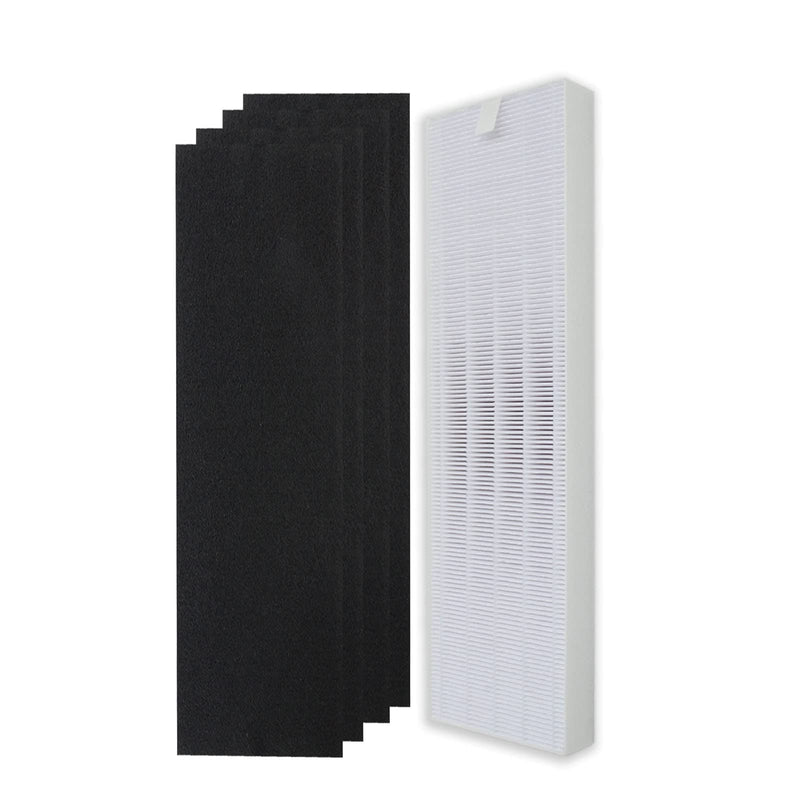 PUREBURG YY350 Replacement True HEPA Filter Kit Compatible with Lasko LP300 and LP450 Air Purifiers, Part Number YY350,H13 4 Activated carbon Pre-Filters Air Clean Dust VOCs Odor 5