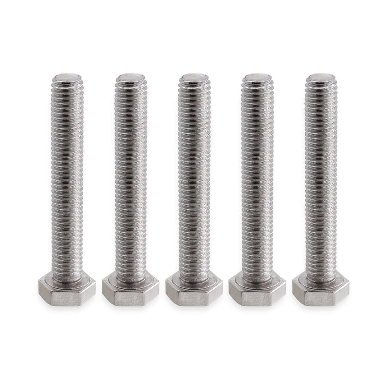 M8 Hex Head Bolt Screw, M8-1.25 x 60mm Stainless Steel 18-8 304 A2-70 Fully Threaded Hex Bolts 5pcs M8x60mm