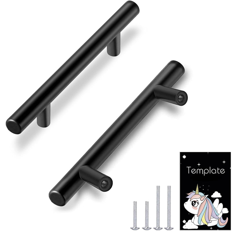 HBL' 30 Pack | 3 Inch Center to Center Matte Black Cabinet Pulls Kitchen Cabinet Handles,Made of Stainless Steel,Ideal for Cabinet,Drawer,Cupboard and Wardrobe. 5-Inch Length (3-Inch Hole Center) - NewNest Australia