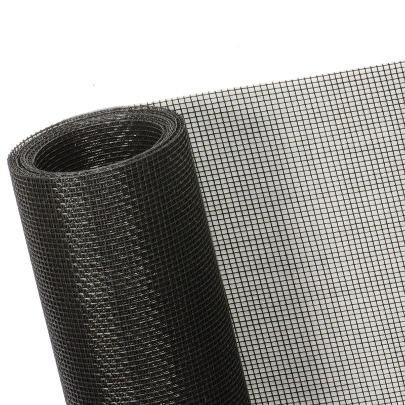 TOOLTRIZ Windows Screen and Screen Door Replacement, 48"x118" Durable Fiberglass Screen Mesh - Screen & Sliding Screen Door Repair for Patio & Window 48" x 118" Charcoal/Black