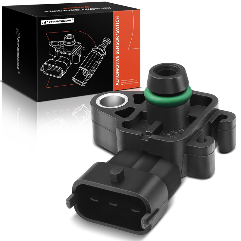 A-Premium Engine Manifold Absolute Pressure MAP Sensor Compatible with Buick Cadillac Chevy Silverado Express Suburban Tahoe GMC Sierra Yukon Hummer Isuzu Saab