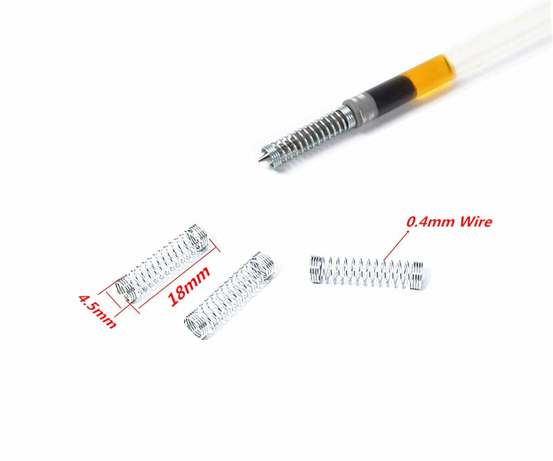 0.016 '' Wire0.18 Out Diameter0.7 Lenngth Galvanized Ball Point Pen Spring Small Compression Spring 100 Pcs