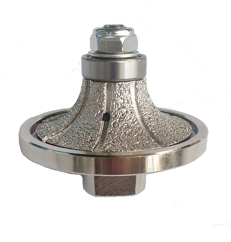 34 Inch B20 Edges Demi Half Bullnose Vacuum Brazed Diamond Hand Profiler Router Bit Profile Wheel with 58-11 Thread for Granite Concrete Marble Countertop | 3/4 Inch Edges Router Bit for Granite Concrete Marble Countertop