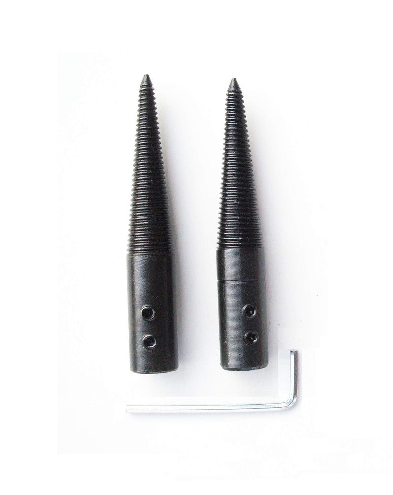 NC HAISDA Tapered Spindle Adapter Threaded for Bench Grinder Buffing Polishing Wheel with Left and Right,Pack of 2