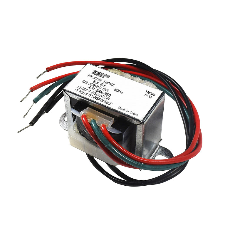 HQRP 120V-AC to 12V-AC Transformer Center Tapped CT 6V-0-6V 0.5A 120v-to-6v-0v-6v Replacement fits Emergency Light, CCRadio