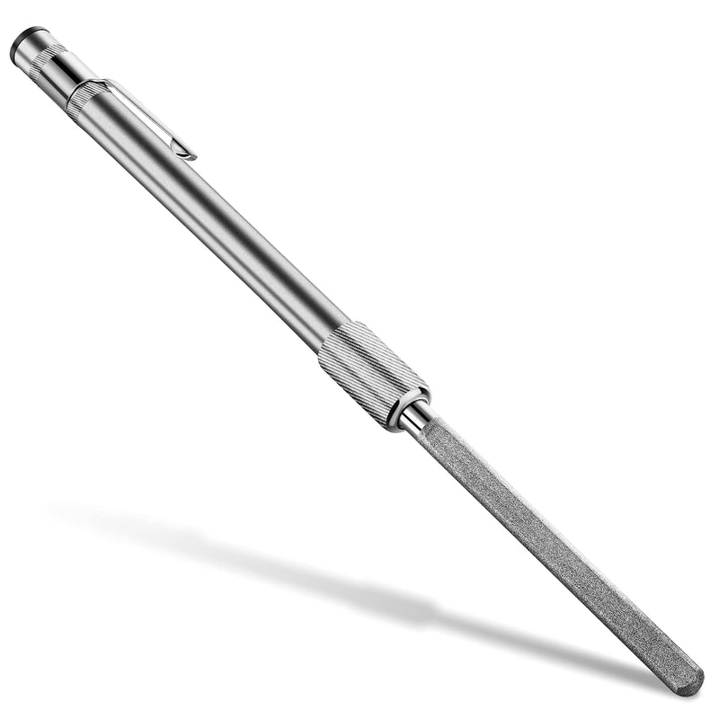 Honoson Diamond Glass File Crystal Repair File Metal Grit Tool Cemented Carbide Metal Grit Tools Crystal Glass Diamond Repair(1 Piece) 1