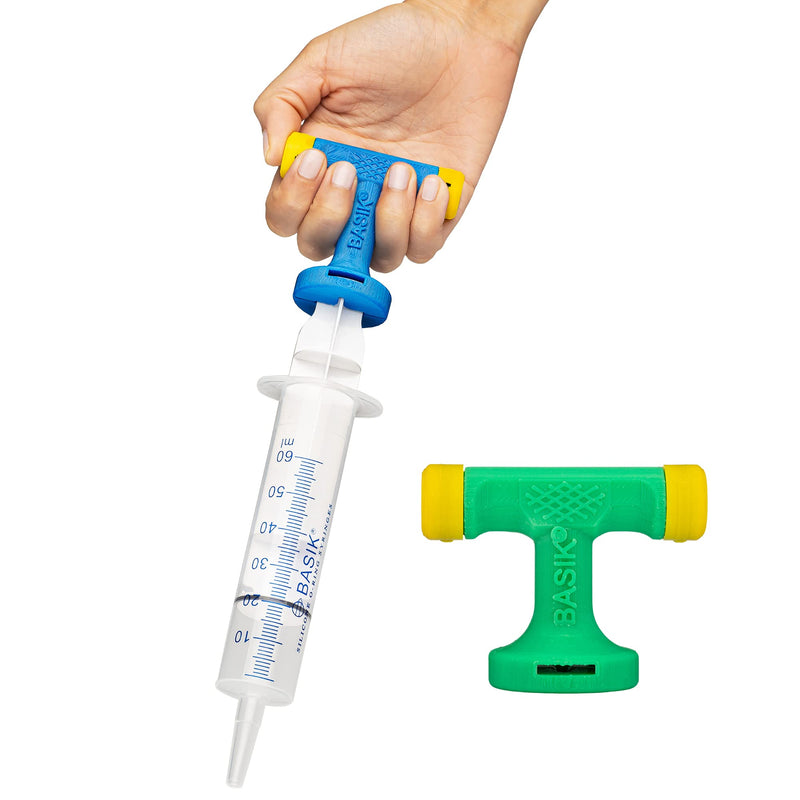 BASIK EZ Syringe Handle Perfect For Enteral Feeding Tube Feeding Size Small - Medium Available In 2 Sizes Syringe Not Included