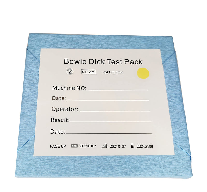 MUHWA 10PCS Bowie Dick Test Pack for Steam Sterilization