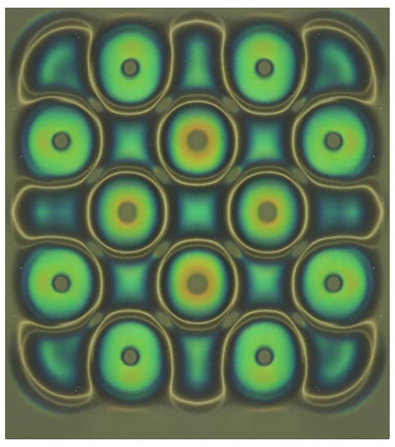 Magnetic Field Viewing Film 4"x4", Magnetic Flux Display, Magnet Pattern Detector, Scientific Project Teaching, Reusable and Automatic Recovery - Olive D - 4"x4"
