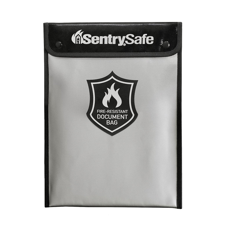 SentrySafe Fire and Water Resistant Portable Bag with Zipper for Money or Document Storage, FBWLZ0SSC Fire Resistant Document Bag Box