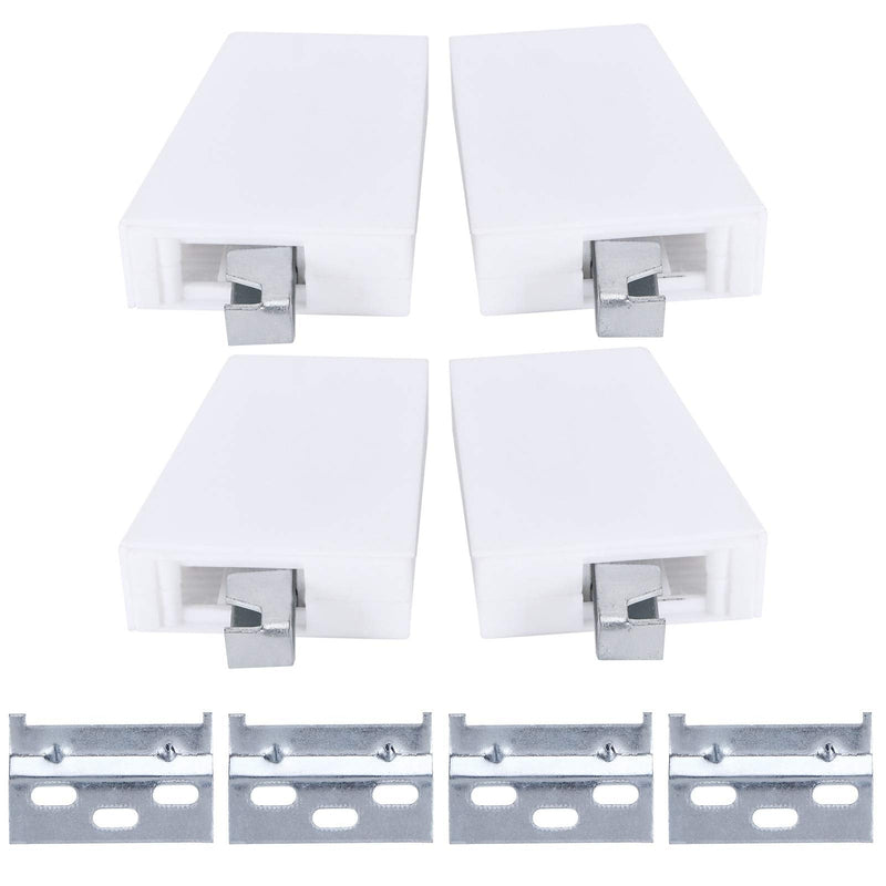 Raguso 2Set 63mm Universal Kitchen Cabinet Hanging Bracket and Wall Hanging Plate for The Wall mounting of Pieces of Furniture Set of 2
