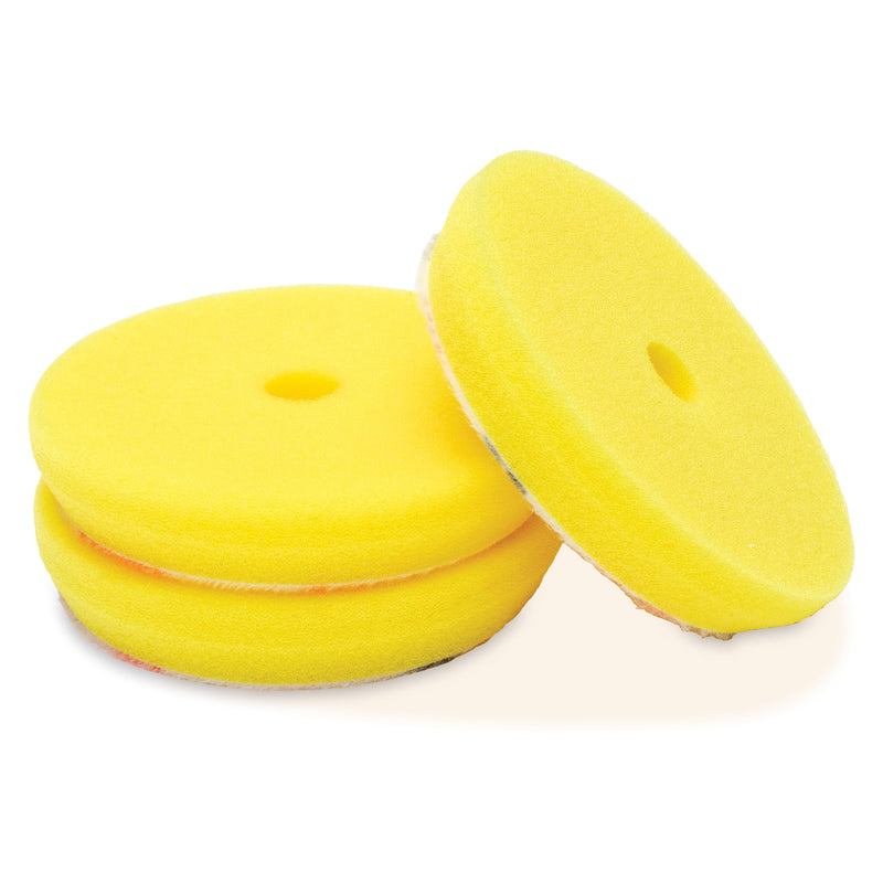 Griot's Garage 3” Perfecting Foam Pads for Car Polishing and Detailing, Buffing Pads for Paint Correction, Polishing, and Waxing, Yellow, Set of 3 3 Inch Pads (Set of 3)