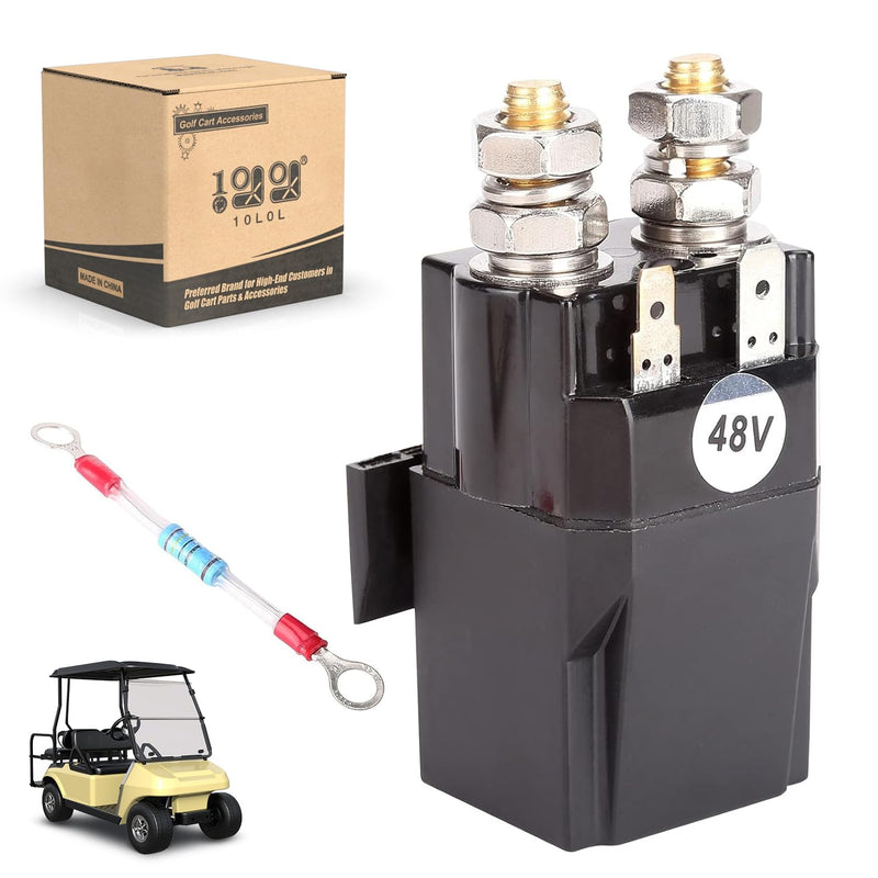 10L0L Golf Cart 48V 200A Solenoid with Resistor Assembly fit Club Car DS & Precedent & Tempo 2015-Up New Models,OEM# 102865901, 1028659-01, 1014947