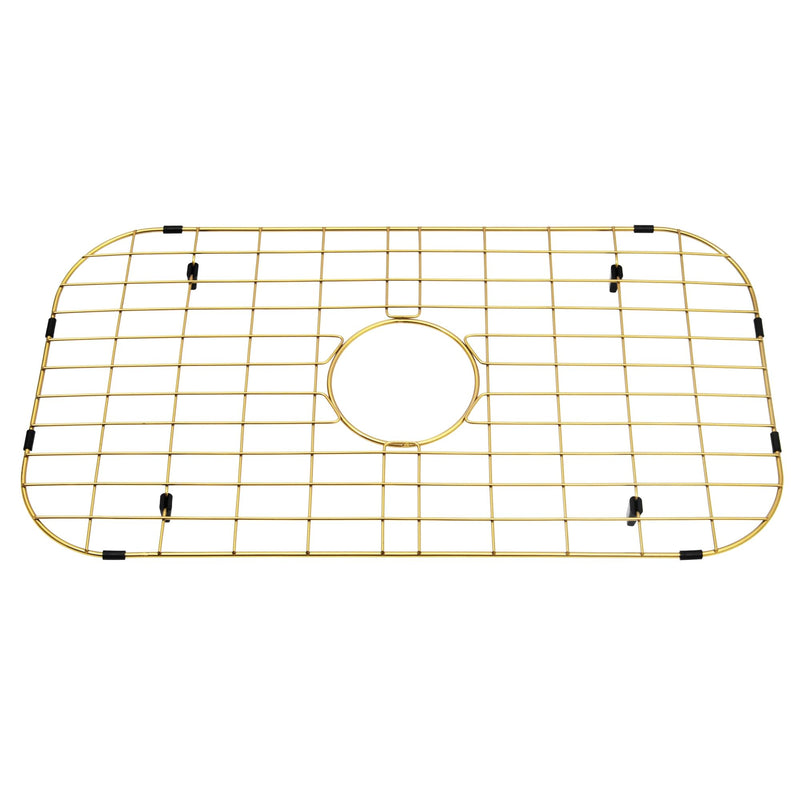Gold Sink Grid 26 3/16" X14 1/16",Sink Protectors for Kitchen Sink 26 3/16" x 14 1/16" Gold
