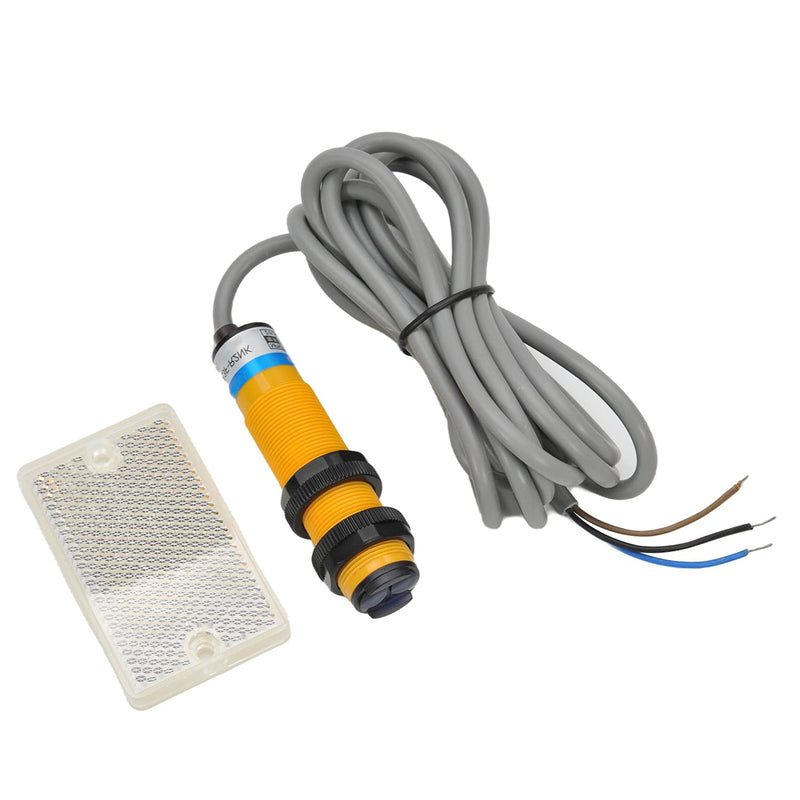 Heyiarbeit Photoelectric Sensors Specular Reflection Photoelectric Sensor Switch 200MA Detection Distance 2M 3 Wires E3F-R2NK 1pcs