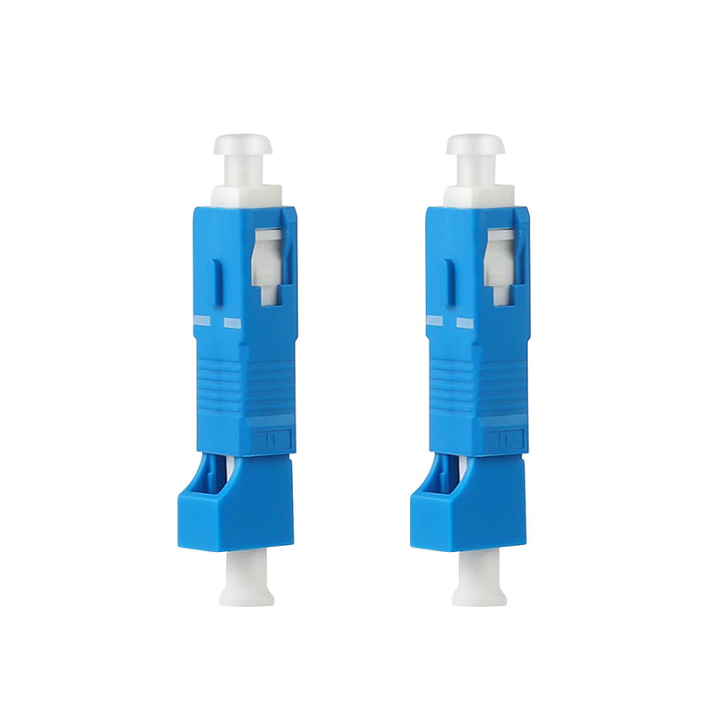 2 Pcs SC to LC Adapter - Single Mode 9/125um SC/UPC Male to LC/UPC Female Hybrid Optical Fiber Adapter Connector - Tool for Visual Fault Locator, Power Meter, Digital Communication 2