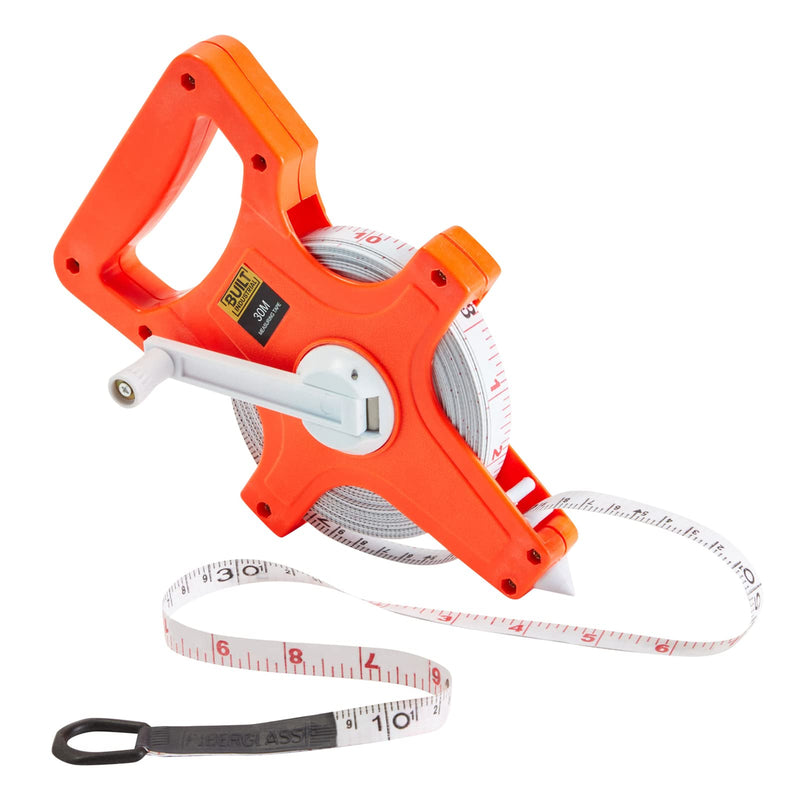 Retractable Open Reel Measure Tape, Track and Field Measuring Tape for Long Jump, Sports, Athletics 30 Meter/100 Feet