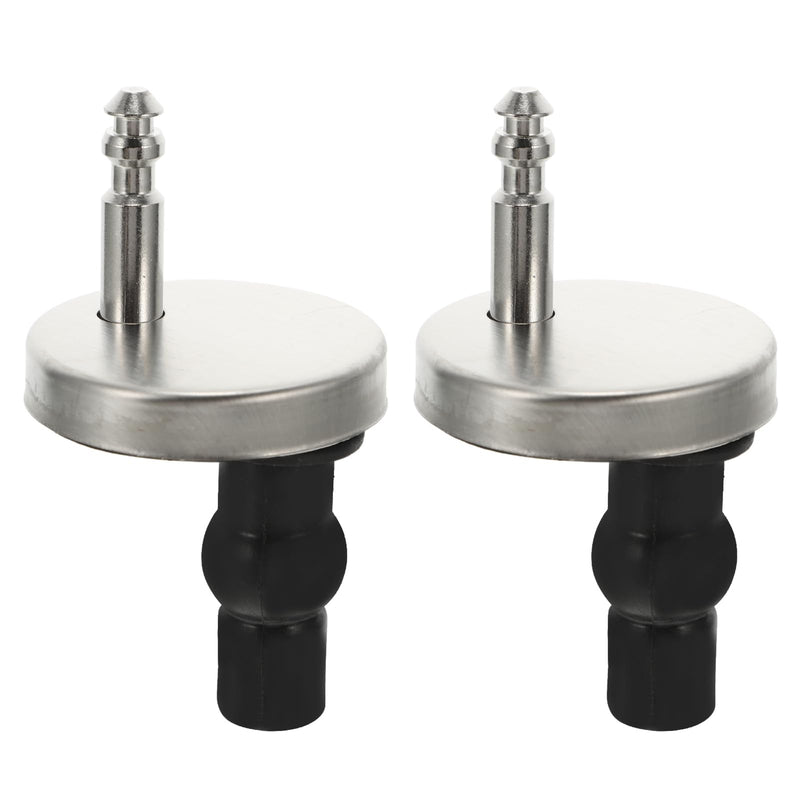 DOITOOL Toilet Seat Hinge Replacement Kit 2 Pcs Universal Toilet Cover Accessories with Quick Release Screws and Top Fix Nuts for Bathroom Repair