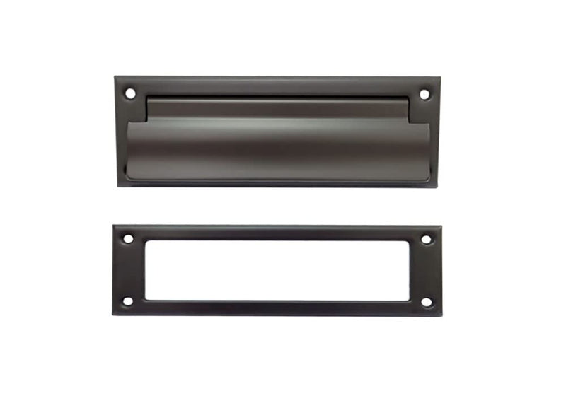 QCAA Soild Brass Mail Slot, with Solid Brass Interior Frame, 8-7/8''X2-7/8" US10B ORB Oil-Rubbed Bronze 1 Pack, Made in Taiwan 1pack ORB US10B