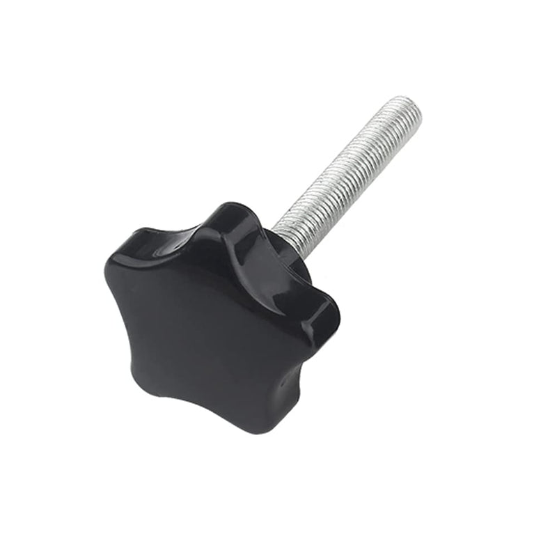 4 Pcs M6 x 16mm Star Clamping Knob Grip Thumb Screw Head Diameter 38mm Knobs Nut Screws Tightening Thread Replacement Machine Handle M6x16mm(4Pcs) Black