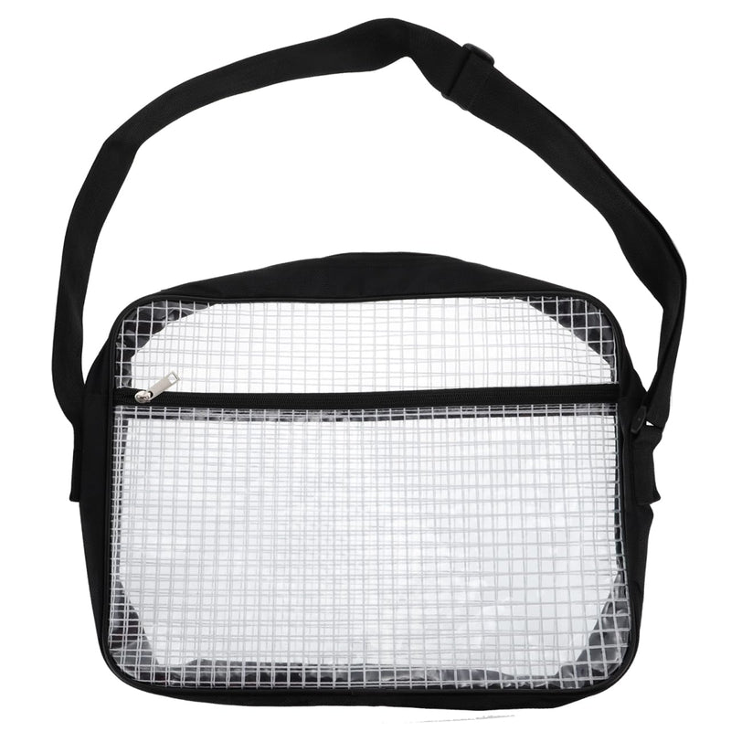 DOITOOL Clear Tool Storage Bag Transparent Pvc Cross Body Bag with Adjustable Shoulder Strap 15.74 X 11.81 X 3.14 in Anti-Static Storage Pouch for Tools Keys Travel