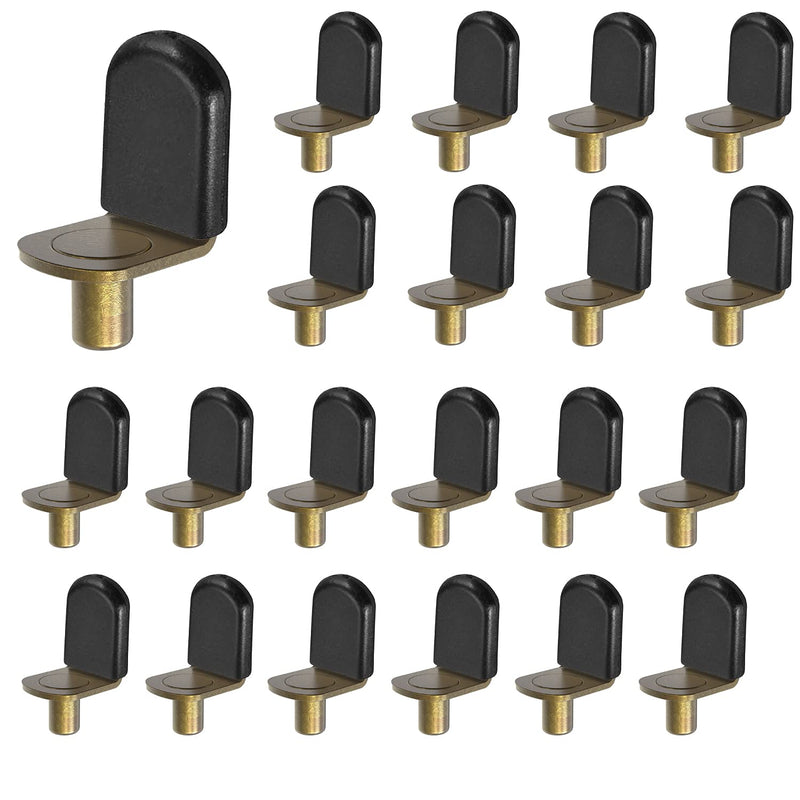Bronze Shelf pins, Glass Supports Furniture Cabinet Closet Bookcase Shelf Bracket-Style Pegs 30 Pack. Bronze