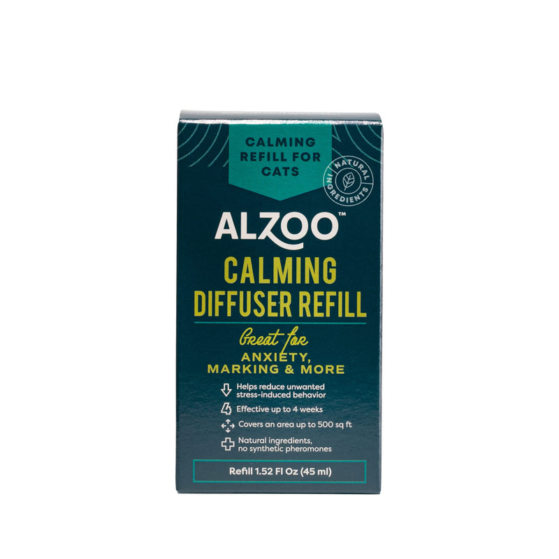 Calming Diffuser Refill for Cats, Helps Reduce Unwanted Stress-Induced Behavior, 100% Plant-Based Active Ingredients, Covers Up to 500 Sq. Ft, 1.52 Fl. Oz. - PawsPlanet Australia