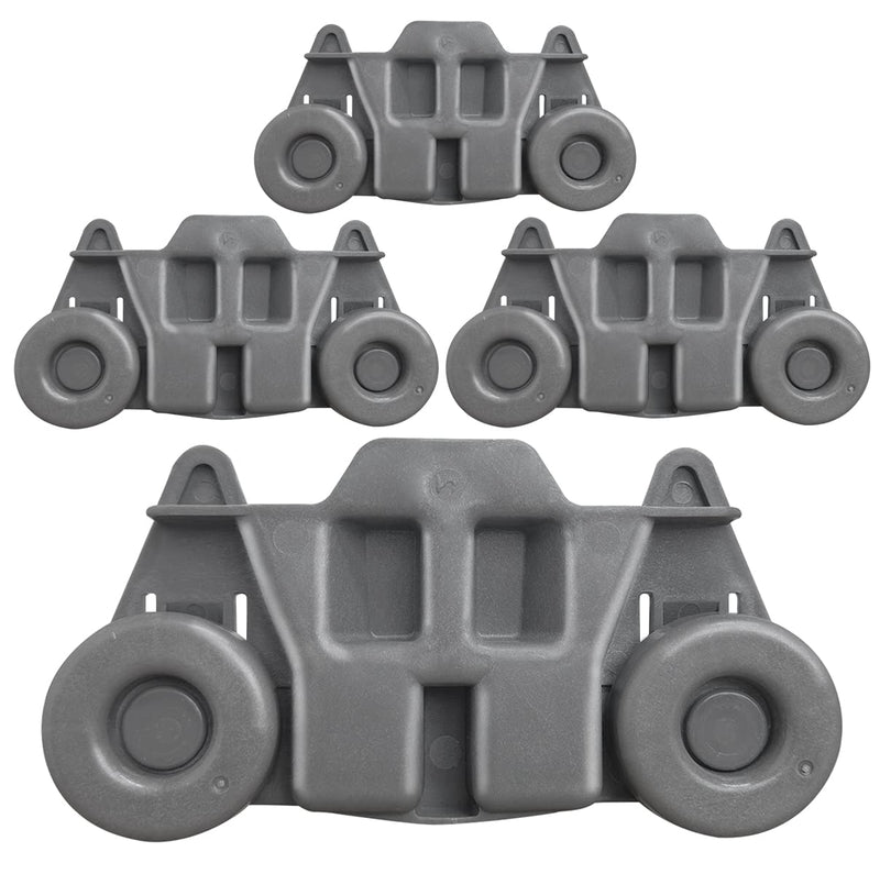 W10195416 Dishwasher Wheels Lower Dish Rack Wheel Part Assembly,Replacement for Maytag/Kitchen Aid/kitchenaid/Whirlpool/Kenmore Dish Rack Replaces AP5983730 W10195416V,AP5983730,PS11722152,Pack of 4 W10195416