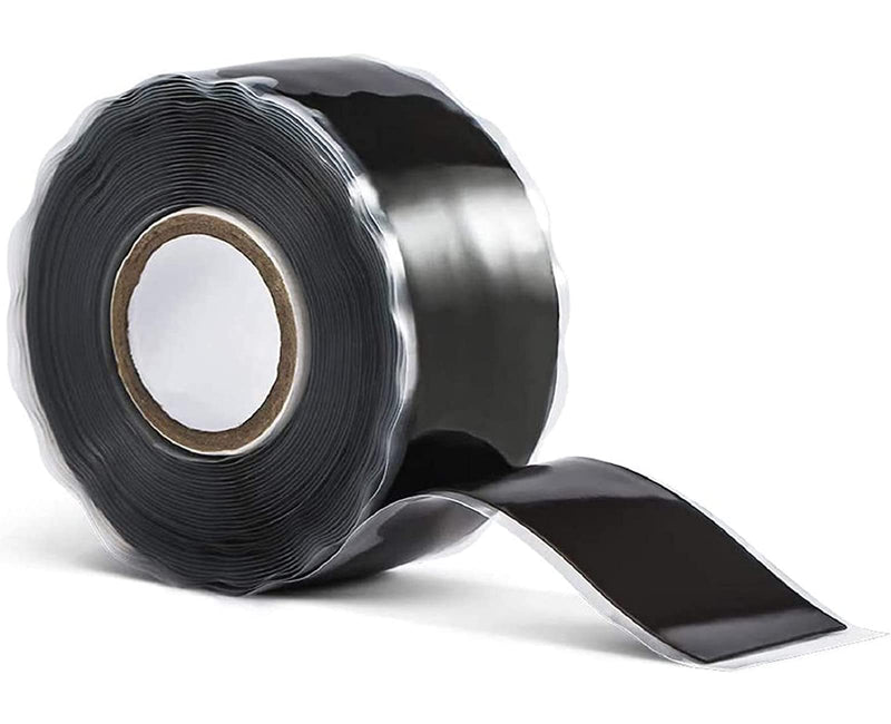 1 Inch x 5 FT Black Self-Fusing Silicone, Thickness 1mm Hose Repair Tape, Heavy Duty and Leak Proof Rubber Hose Tape, Pipe for Water - Black 1mm (Thickness)
