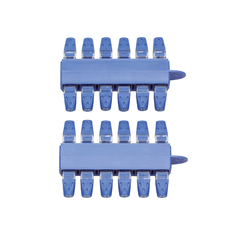 TREND Networks | 158051 | VDV II Series Cable Identifiers | RJ45 Plastic Numbered Patch Panel Identifiers #1 - #24 | Set of 24 Kit of 24 x RJ45 identifiers