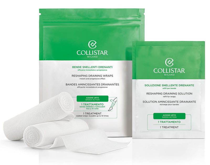 Collistar Reshaping Draining Wraps, Made in Italy [Italy import]