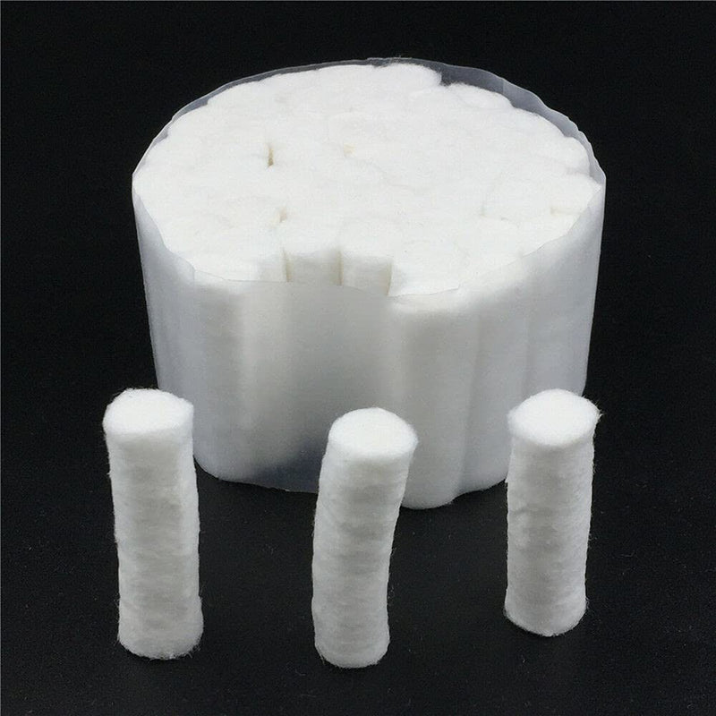600 Dental Gauze Rolls, Cottons Pads for Dentists, Rolled Cotton Ball, Nose Plugs for Kids and Adults, Nosebleed Kit Accessories, Mouth Gauze, Non Sterile, 1.5 Inch