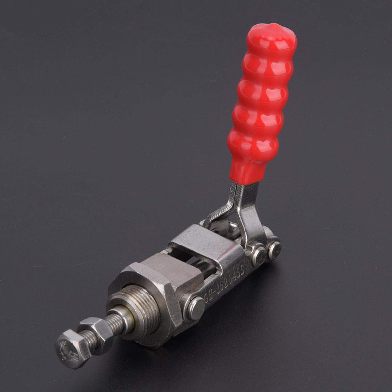 BORDSTRACT 136kg Toggle Clamp, 304 Stainless Steel Toggle Clamp 180 Degree Push Pull Toggle Clamp Gh-36204SS Hand Tool Lightweight Quick Release Tool Push Rod