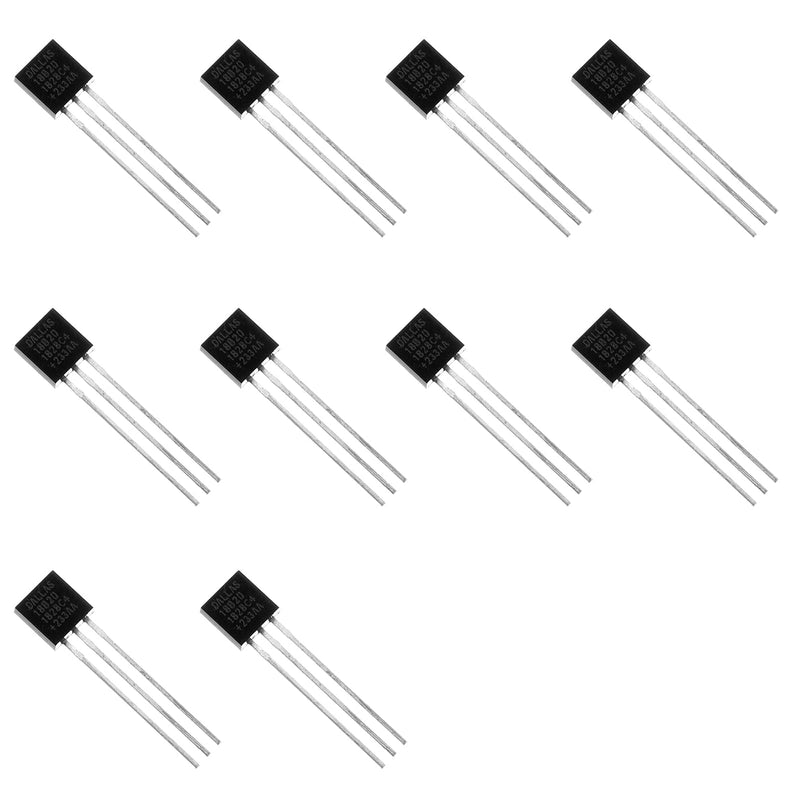10pcs DS18B20 18B20 Programmable Digital Temperature Sensor 1-Wire -55°C to +125°C,TO-92.