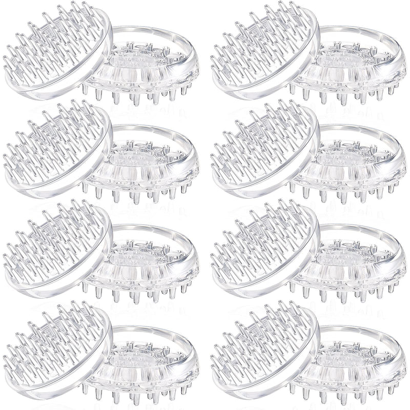 Jetec 16 Pieces Carpet Protectors Spiked Caster Cups Round Furniture Caster Cups Spiked Carpet for Furniture Legs, Sofas, Tables, Chairs