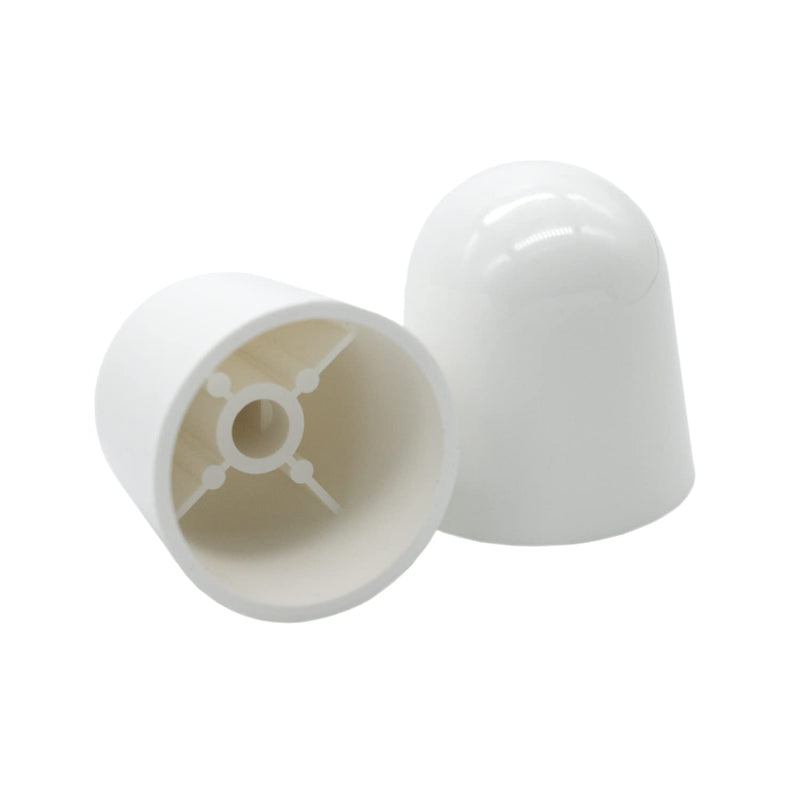 Stinky John's Tall Toilet Bolt Caps - Universal Fit with a Round Top - White Caps (2) 2