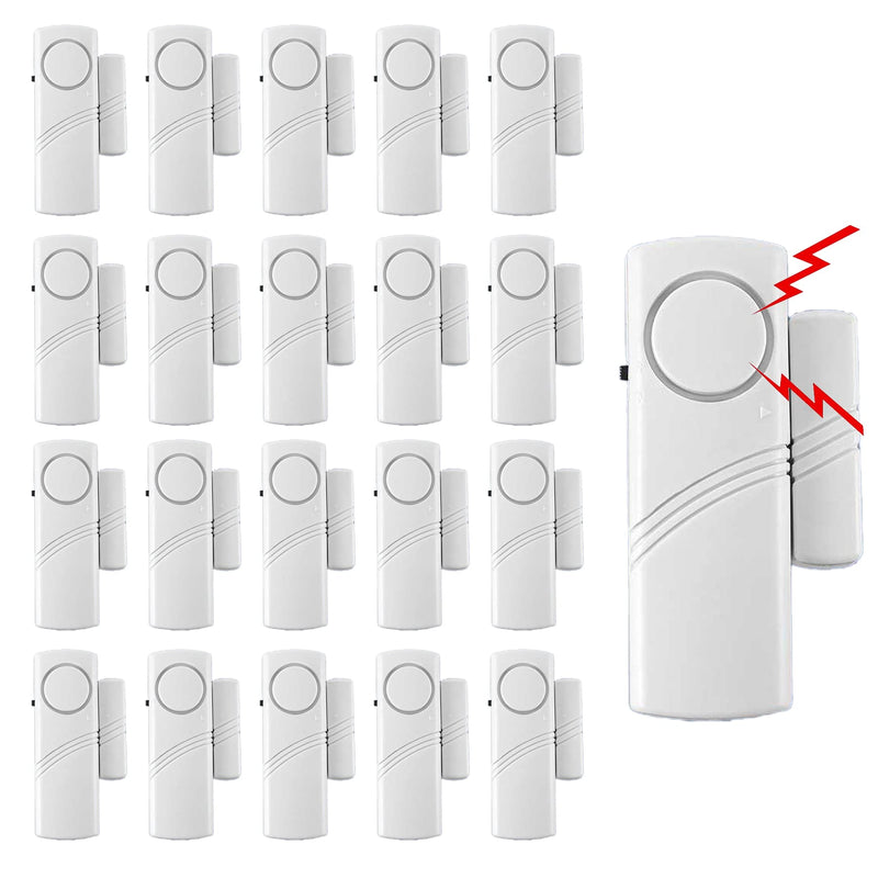 20 Pack Window Door Alarm, Sensor for Kids Safety, Home Security System for Pool, Garage, Apartment, Dorm, RV and Office