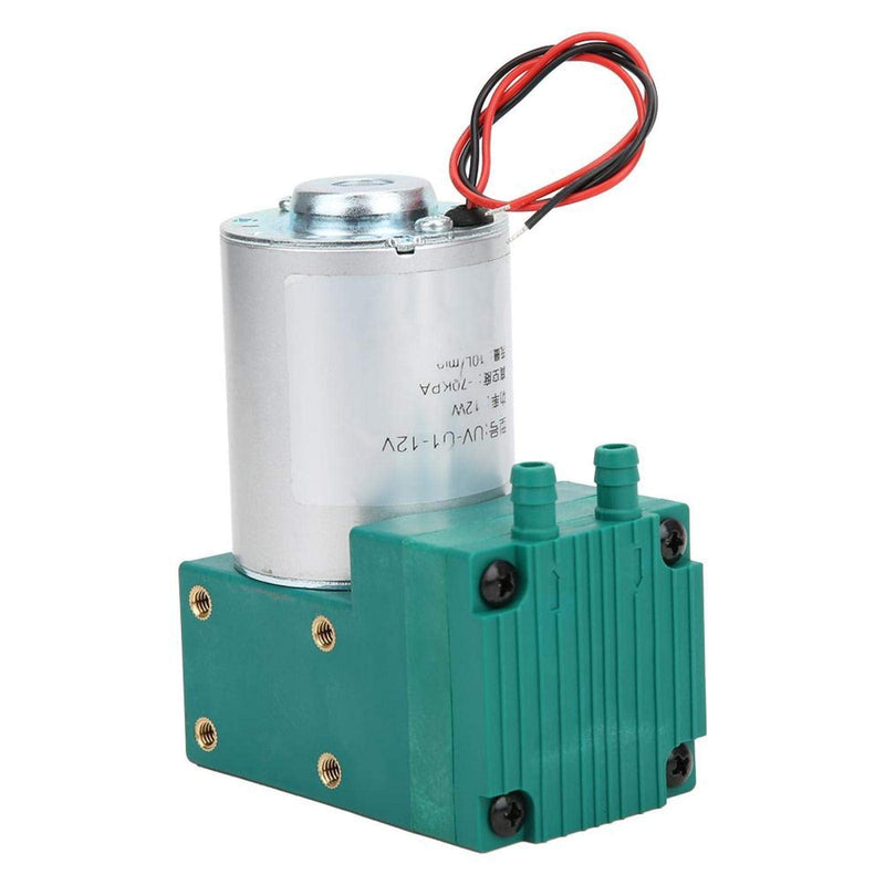 Mini Vacuum Pump Large Low Noise -65-150kpa 12W 10L/min Suitable for Vacuum Adsorption Equipment and DIY Projects(DC12V)