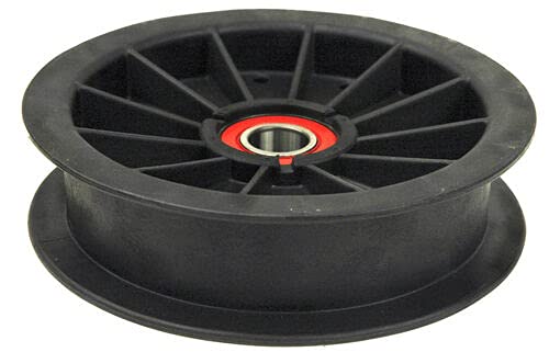 Flat Idler Pulley 5-7/8" Diameter Replacements for Hustler Fastrak Mower, Part Number 784504, Replaces for Hustler 784504 Exmark 109-0977 Toro 109-0977, Fits Fastrak and Mini Fastrak