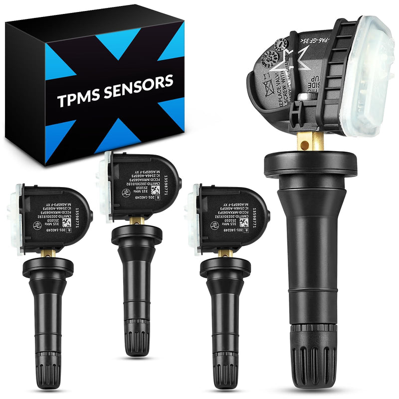 YZHIDAINF Pre-Programed TPMS Sensor for:-Chevy Impala 2006-2020 Malibu Tahoe Equinox Cruze for:-GMC Acadia for:-Cadillac Escalade 315MHz Tire Pressure Sensor Replaces#13586335 13598771 (Set of 4)