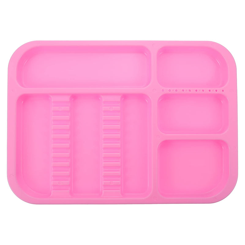 Tray Dentist Tray Tray Plastic Tray Divided Separate Tray Pink