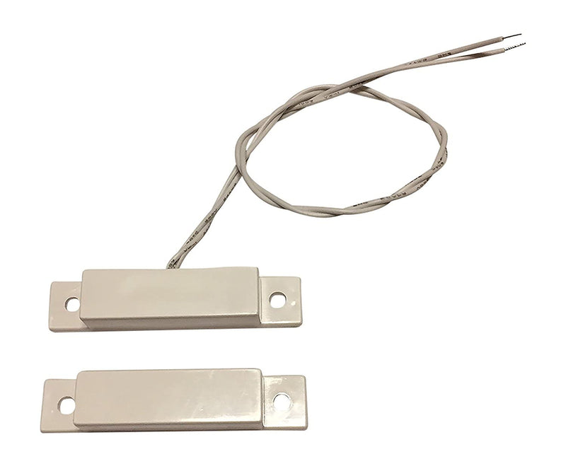 3 pcs Wired White Door Contacts Surface Mount NC Security Alarm Window Sensors.These ¾ inch Contact Position switches (DCS) Work with All Access Control and Burglar Systems