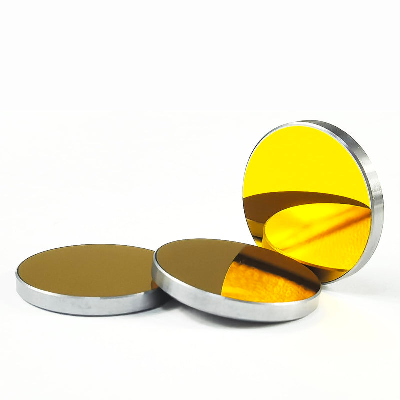 DGHUNST 3PCS Laser Si Mirrors Dia. 20mm 0.98inch for CO2 Laser Engraver Cutter 10W-200W, Si Mirror Silicon Material Reflector Lens for CO2 Laser Cutting Engraving Machine D20mm(0.79")