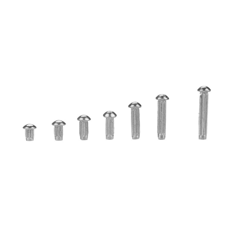Rivet Sets, Knurled Shank Rivet, Round Head Connection for Product Labels Nameplates Fastening