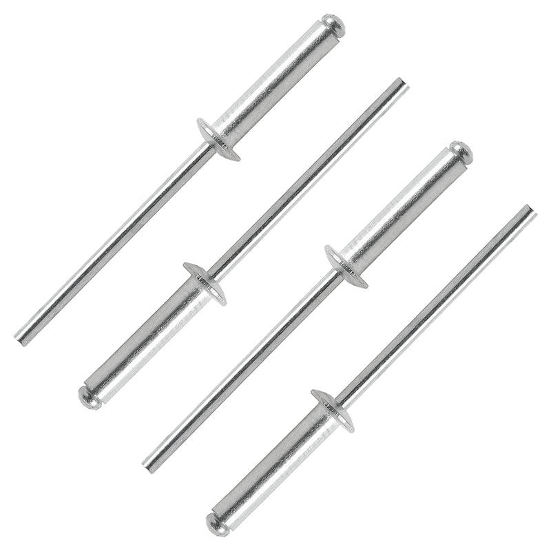 100Pcs Aluminum Pop Rivets 1/8" x 5/8" (Diameter x Grip Length), Dome Head Blind Rivets for Sheet Metal Automotive Railway 1/8" x 5/8" (Diameter x Grip Length)