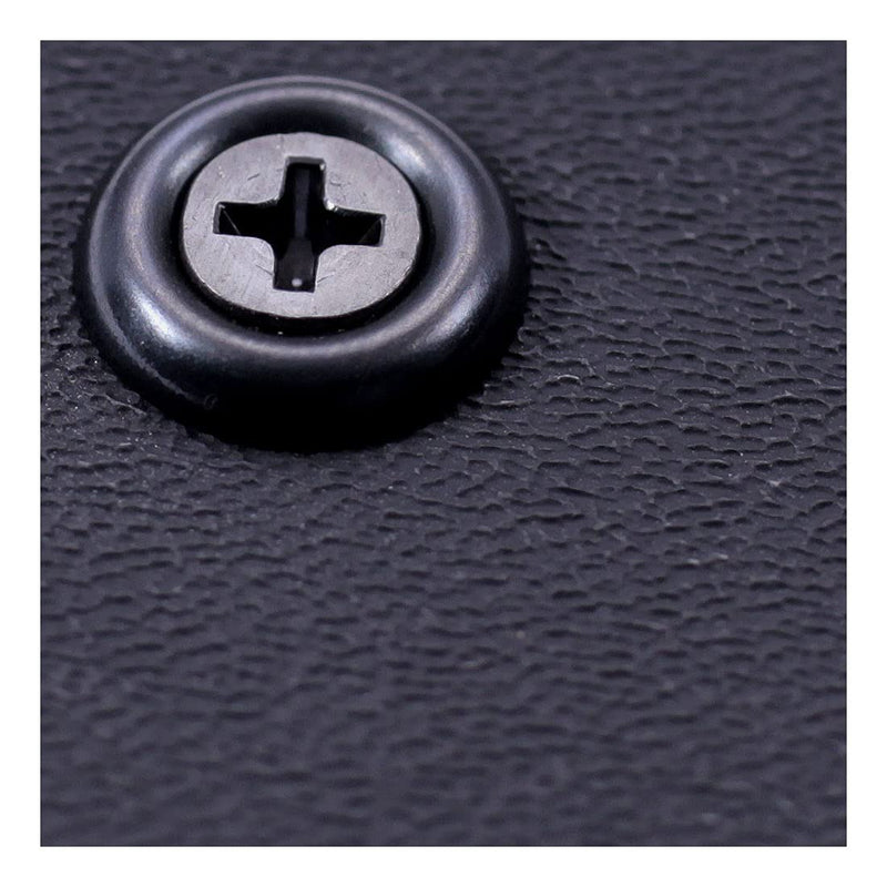 HolsterSmith Finishing Washers - #8 - (0.530 Dia.) - Metal - Countersunk - Round Top - for Holster Making, Home Improvement, Hobby - USA Design - (Black) - (50 Pack) #8 (0.530 in.) Black
